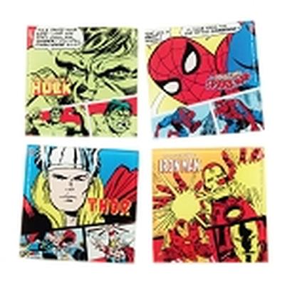 Click to get Marvel Comics 4 pc Glass Coaster Set