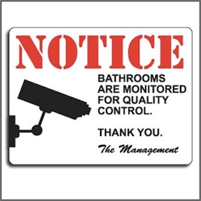 Click to get Prank Sign Bathrooms Are Monitored