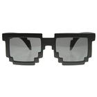 8-Bit Pixel Glasses: Black