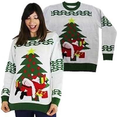 Click to get Ugly Christmas Sweater Butt Crack Santa