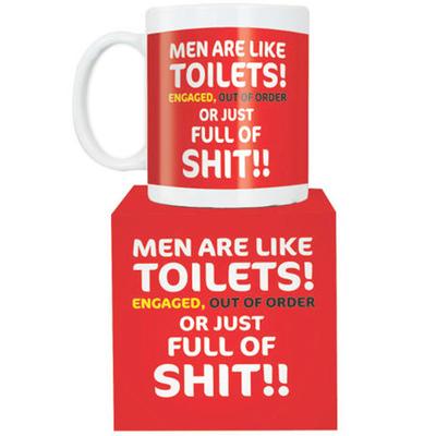 Click to get Men Are Like Toilets Giant Mug