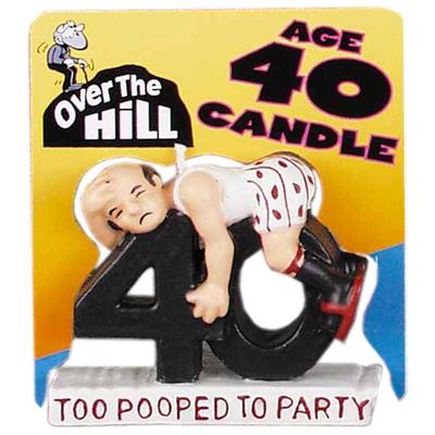 Click to get Over the Hill Age 40 Candle