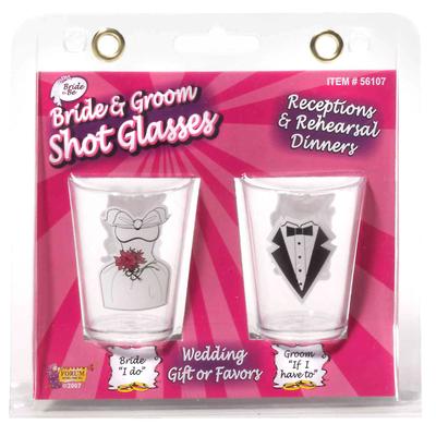 Click to get Bride and Groom Shot Glass Set