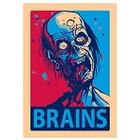 Brains Tin Sign